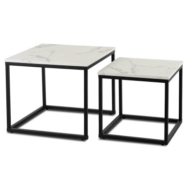 Комплект журнальных столов Mebel Elit ORI Marmur Белый ME.ORI/BM/CZ/L