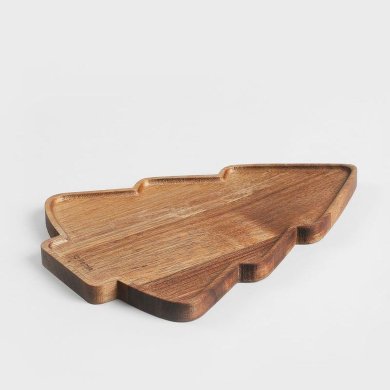 Сервірувальна дошка Homla XMAS MOOKA 27x20 см Дерево 230809 фото - 2