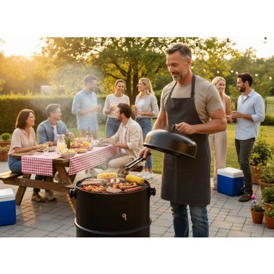 Угольный гриль-коптильня Garden Line BBQ5306 Черный BBQ5306 фото - 13
