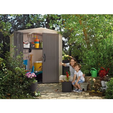 Садовий будиночок Keter FACTOR 178х196x208 см Бежевий 230452-1 фото - 9