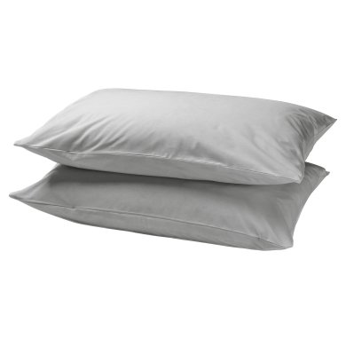 IKEA Комплект наволочок DVALA 50х60 см 2 шт Сірий (ИКЕА ДВАЛА) 90482476