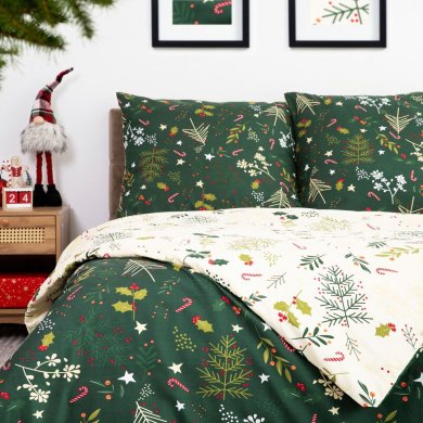 Комплект постільної білизни Homla GODIS 160x200 см Принт 223183 фото - 7