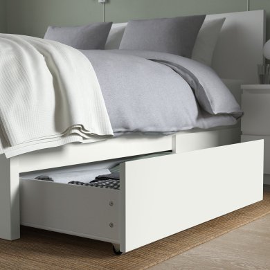 IKEA Ящики для кровати MALM 2 шт Белый (ИКЕА МАЛЬМ) 40249541 фото - 5
