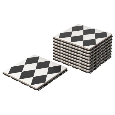 IKEA Плитка для вулиці MALLSTEN Чорно-білий (ИКЕА МАЛЛСТЕН) 79435052