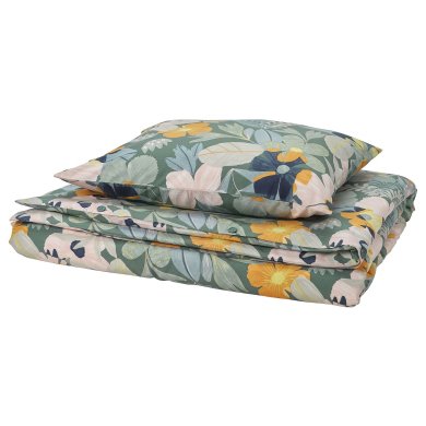 IKEA Комплект постільної білизни FALTGRASMOTT 150х200 см Принт (ИКЕА ФАЛЬТГРАСМОТТ) 40587348