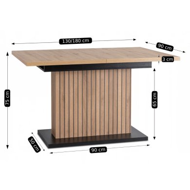 Обідній стіл Mebel Elit GIGANT Дуб артизан - 12 Обідній стіл Mebel Elit GIGANT Дуб артизан W.GIGANT/DA/S фото - 12