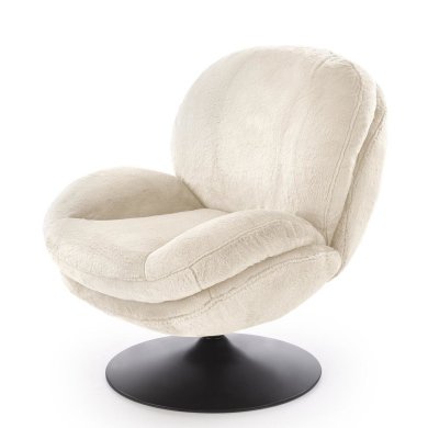 Крісло м'яке поворотне Halmar SHELL Кремовий V-CH-SHELL-FOT-KREMOWY фото - 5