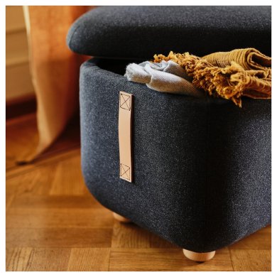 IKEA Подставка для ног OSKARSHAMN Черный (ИКЕА ОСКАРШАМН) 50488456 фото - 3