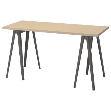 IKEA Письменный стол MALSKYTT/NARSPEL Береза (ИКЕА MÅLSKYTT) 49417785