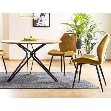 Обеденный стул Signal ARCO Welur Карри ARCOVCCU фото - 7