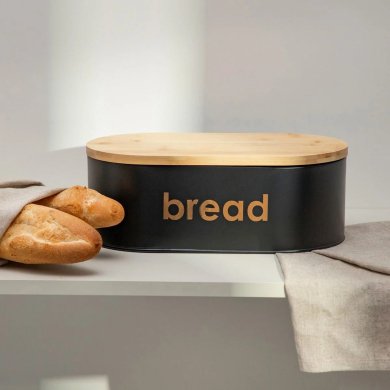 Хлібниця Homla PARMA SMALL Чорний 237251 фото - 4