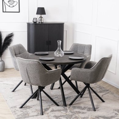 Обідній стілець поворотний Mebel Elit PEONY Сірий ME.PEONY/P/T/K фото - 6