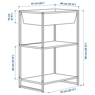 Стеллаж JOSTEIN Белый - 3 IKEA Стеллаж JOSTEIN Белый (ИКЕА ЖОСТЕЙН) 29437181 фото - 3