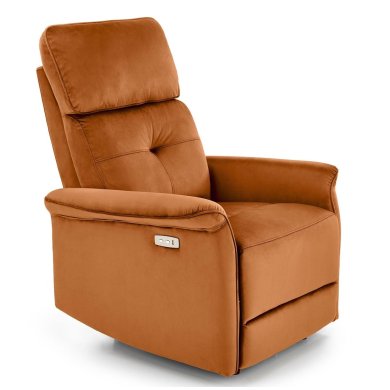 Кресло мягкое раскладное с реклайнером Halmar SEMIR Корица V-CH-SEMIR-FOT-CYNAMONOWY фото - 3