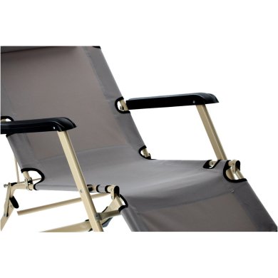 Складаний шезлонг Garden Line LEZ6889 Сірий LEZ6889 фото - 6