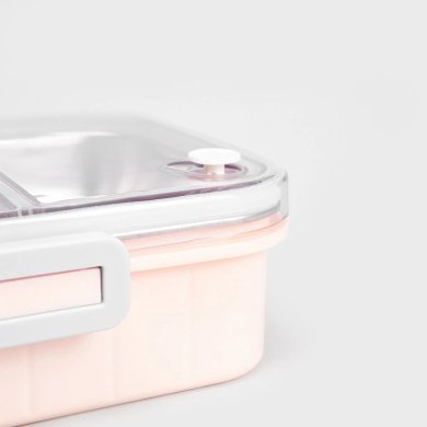 Ланч-бокс с столовыми приборами Homla KYOTA 750 мл Розовый 240800 фото - 3