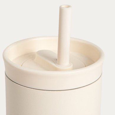 Термокружка с трубочкой Homla COCOA 500 мл Кремовый 245352 фото - 3
