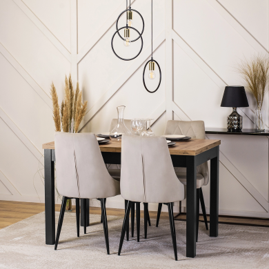 Раскладной обеденный стол Mebel Elit SKUBI Дуб крафт - 13 Раскладной обеденный стол Mebel Elit SKUBI Дуб крафт W.SKUBI/DC/CZ/S фото - 13