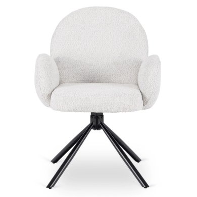 Обеденный стул поворотный Mebel Elit MUSSO Boucle Серый ME.MUSSO/P/CZ/TB/K фото - 2