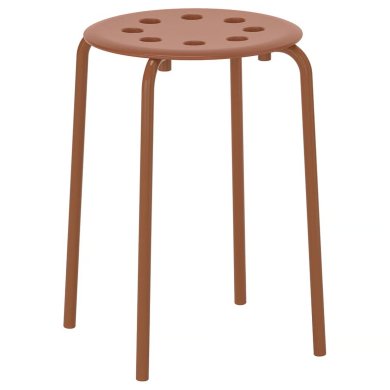 IKEA Табурет MARIUS Красно-коричневый (ИКЕА МАРИУС) 20605249