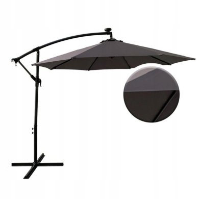 Садова парасоля Kontrast CHICAGO 270 см Сірий - 2 Садова парасоля Kontrast CHICAGO 270 см Сірий 5.06.20255 фото - 2