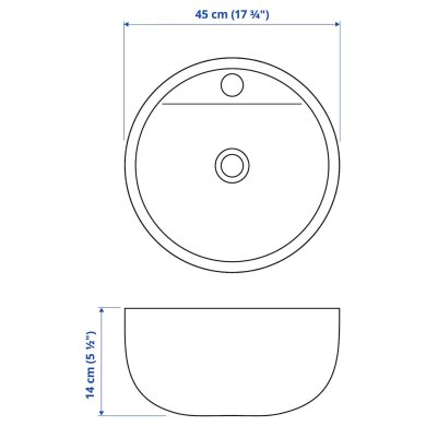 IKEA Раковина TORNVIKEN (ИКЕА ТОРНВИКЕН) 90291518 фото - 10