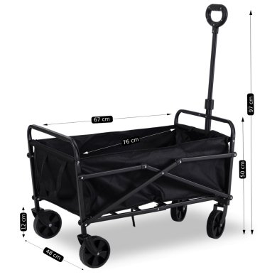 Складаний садовий візок Mebel Elit GILBERT 70 л Чорний - 13 Складаний садовий візок Mebel Elit GILBERT 70 л Чорний ME.GILBERT/CZ/T/WOZ фото - 13