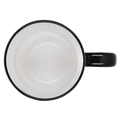 Кружка Duka HORN 500 мл | Белый / Черный принт - 3 Кружка Duka HORN 500 мл | Белый / Черный принт 1218004 фото - 3