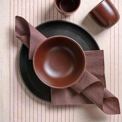 IKEA Набор салфеток FANTASTISK 33х33 см 50 шт Коричневый (ИКЕА ФАНТАСТИСК) 60608482 фото - 2