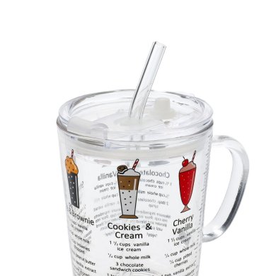 Кружка з кришкою та трубочкою Homla EMBO SUMMER 400 мл Прозорий - 5 Кружка з кришкою та трубочкою Homla EMBO SUMMER 400 мл Прозорий 207481 фото - 5