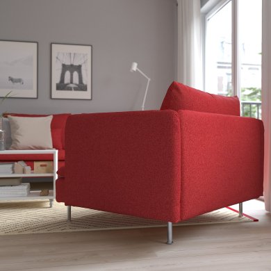 Крісло м'яке SODERHAMN Червоний - 7 IKEA Крісло м'яке SODERHAMN Червоний (ИКЕА СЁДЕРХАМН) 89514402 фото - 7