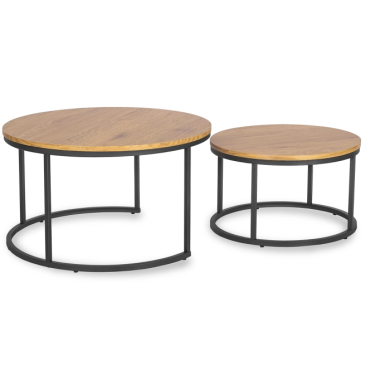 Комплект журнальних столів Mebel Elit DELIA MAX 2 шт Дуб - 4 Комплект журнальних столів Mebel Elit DELIA MAX 2 шт Дуб ME.MAXDELIA/DZ/CZ/L фото - 4