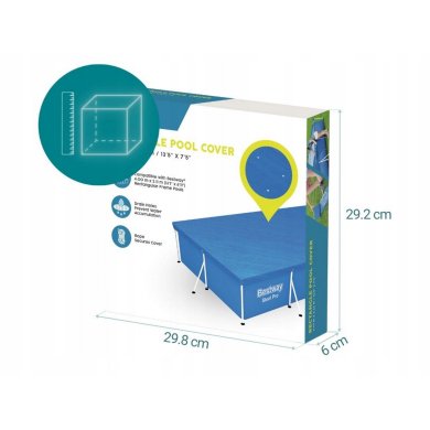 Тент для басейну Bestway 58107 400х211 см Синій BES58107 фото - 6