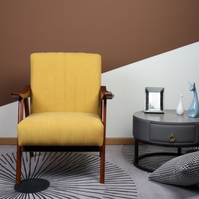 Крісло м'яке Homla TERRA 2 Гірчичний 213198 фото - 6