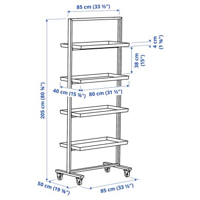 Стеллаж MITTZON Белый - 8 IKEA Стеллаж MITTZON Белый (ИКЕА МИЦОН) 49536175 фото - 8