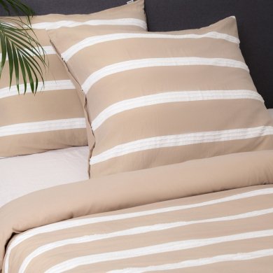 Комплект постельного белья Homla GLAND 160x200 см Бежевый 209998 фото - 5