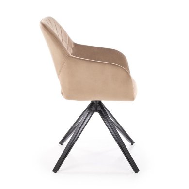 Обідній стілець поворотний Halmar K535 Бежевий V-CH-K/535-KR-BEŻOWY фото - 4