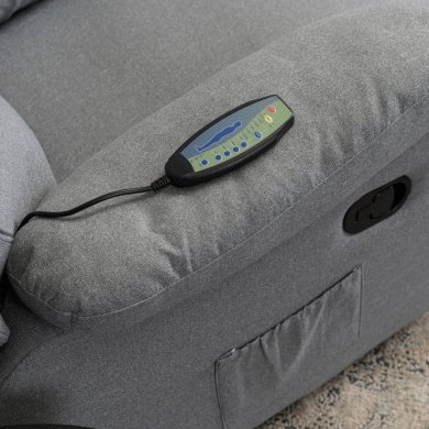 Кресло мягкое раскладное массажное с реклайнером Mebel Elit INTER 2 Серый - 14 Кресло мягкое раскладное массажное с реклайнером Mebel Elit INTER 2 Серый ME.INTER2/P/T/FW фото - 14