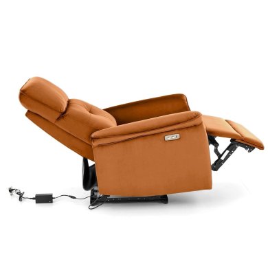 Кресло мягкое раскладное с реклайнером Halmar SEMIR Корица V-CH-SEMIR-FOT-CYNAMONOWY фото - 5