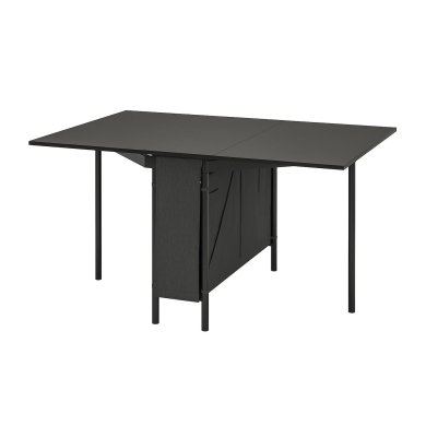 IKEA Раскладной обеденный стол KALLHALL Черный (ИКЕА КАЛЛХОЛЛ) 70500075