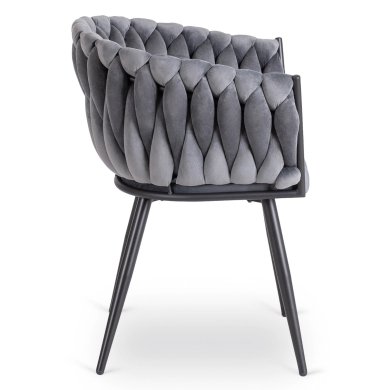 Обеденный стул Mebel Elit ELENA Welur Серый ME.ELENA/P/V/K фото - 3