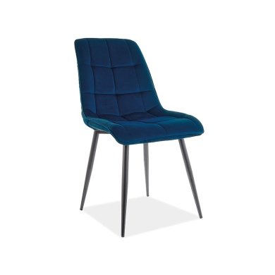 Обеденный стул Signal Chic Matt Velvet Синий CHICMVCGR