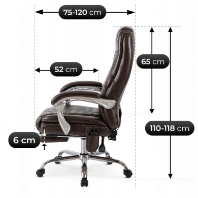 Масажне офісне крісло Mebel Elit GIORGIO Коричневий ME.GIORGIO/BR/E/FO фото - 14