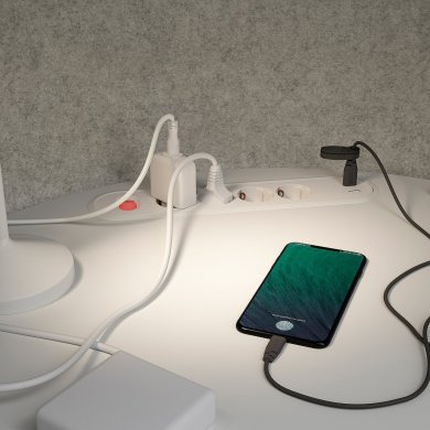 Письмовий стіл з кабіною MITTZON Білий - 7 IKEA Письмовий стіл з кабіною MITTZON Білий (ИКЕА МИЦОН) 70528183 фото - 7