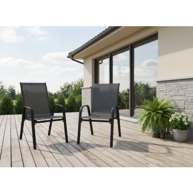 Комплект садових стільців Garden Line NEO3685 2 шт Чорний NEO3685 фото - 5