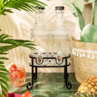 Набір диспенсерів для напоїв Homla EMICA 2+2 л Чорний 222374 фото - 6