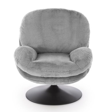 Крісло м'яке поворотне Halmar SHELL Попелястий V-CH-SHELL-FOT-POPIELATY фото - 6