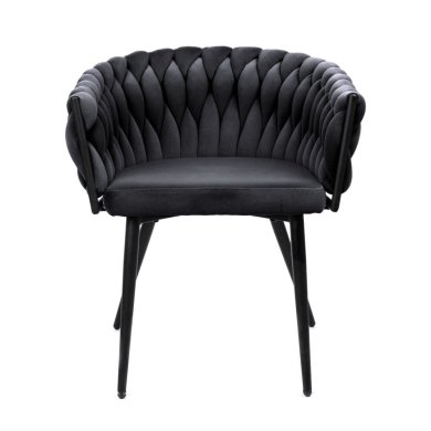 Обеденный стул Homla PRINSSI Welur Черный 219358 фото - 3