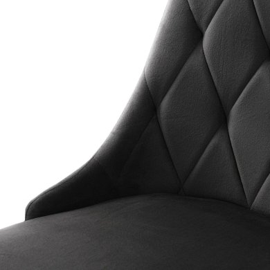 Обідній стілець Homla LOUIS QUILTER Welur Чорний 213958 фото - 5