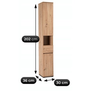 Передпокій Mebel Elit PARMA 80 см Дуб артизан W.PARMA/80/DA/PRZEDPO/ZES фото - 11